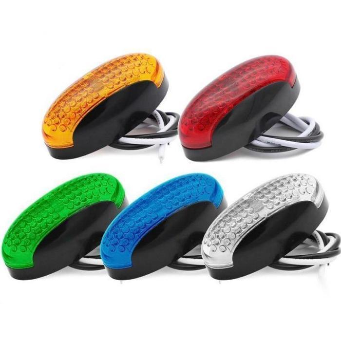 ISI 2 LAMPU ULAT BULU ADR45 LED SIDE LAMPU BAK SAMPING TRUK 10-30 VOLT