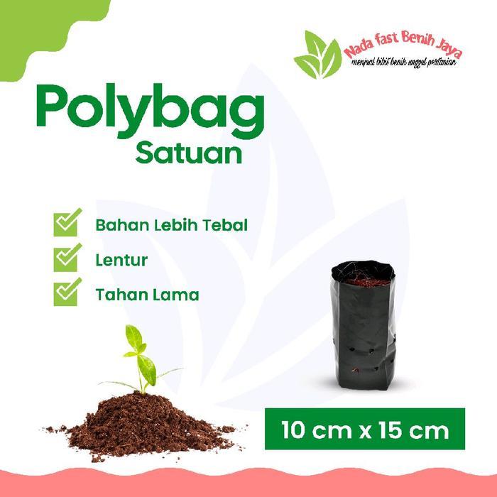 10 Lembar polybag kecil Cocok untuk semai benih tanaman Murah