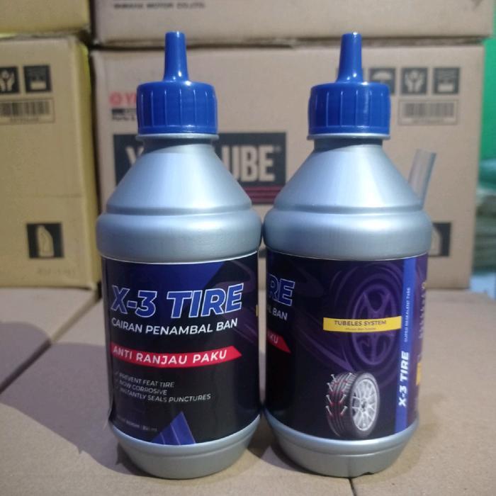 News 2 BOTOL CAIRAN PENAMBAL BAN TUBLES X-3 TIRE BERKUALITAS