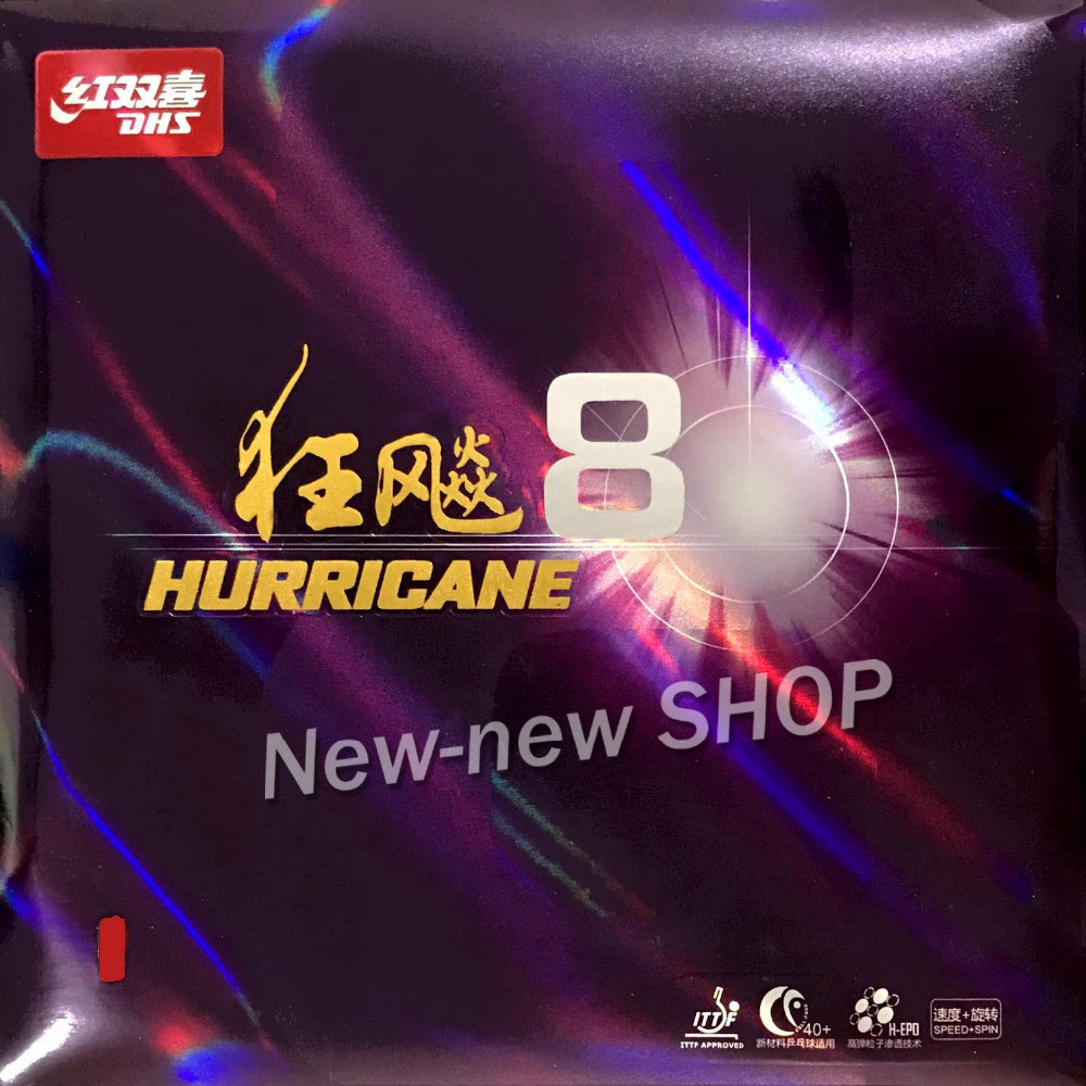 Dhs Hurricane8 Hurricane 8 Pi-In Pingpong Table Tennis Rubber With Sponge