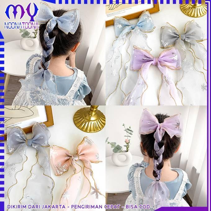 Jepit Rambut Korea Jepitan Pita Wanita Ikat Rambut Pita Panjang