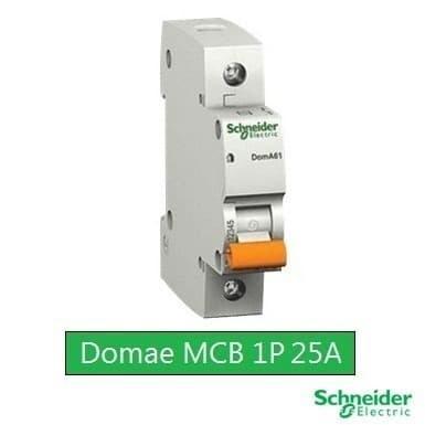 SINTE MCB Schneider DOMAE 25A Stut Pemutus Arus Listrik C25 Oranye