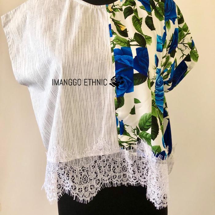 Blouse Tenun Lurik Gerimis