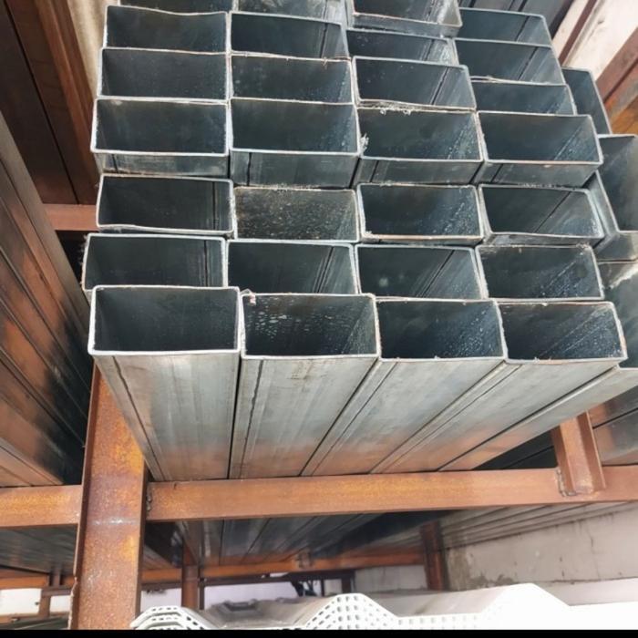 Holo Galvanis 5x10 6 Meter/ Hollow Besi Untuk Pagar Ukuran 5 x 10/ Hollo Galvalum Las 5mmx10mm/ Holo