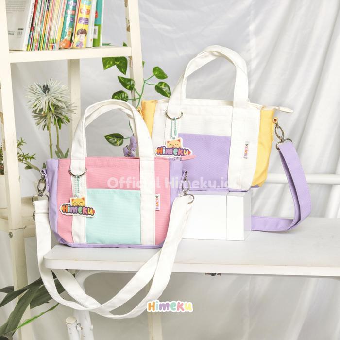 Himeku CHIQUITA Slingbag Tas Selempang Tas Jinjing Kanvas Tas Main