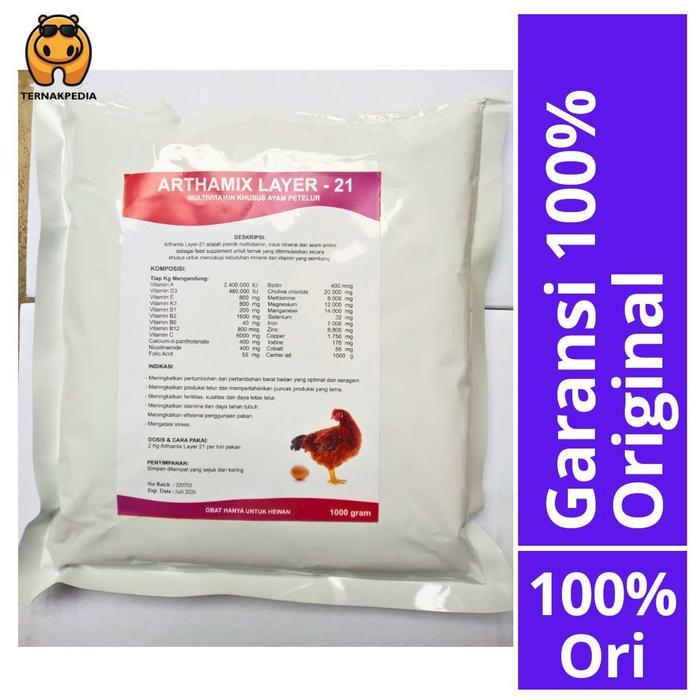 ARTHAMIX LAYER 1 KG - ARTHAMIX 21 - PREMIX AYAM PETELUR - PREMIX AYAM