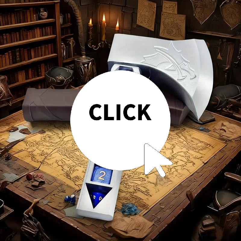 Tomahawk Dice Storage Box Comes With A Set Of Dice, 22mm Standard Polyhedral Dice Set, Ideal