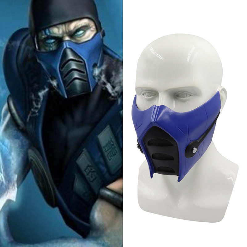 Mortal Kombat Resin Cosplay Masks Mk Scorpion Face Sub-Zero Mask Masker Uni Halloween Cosplay Pro
