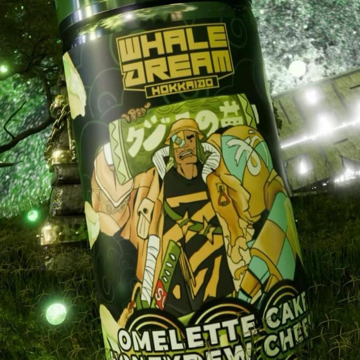 WHALE DREAM HOKKAIDO V3 OMELETTE CAKE HONEYDEW CHEESE 30ML 30MG BY JVS LIQUID