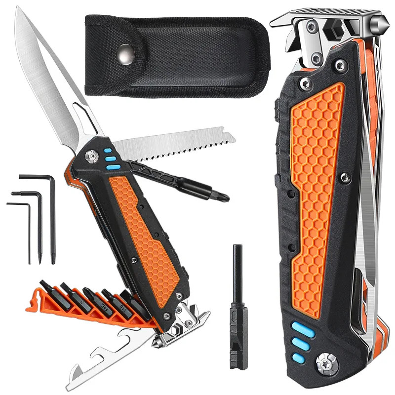 New Multifunctional Folding Tool Knife Outdoor Hiking Camping EDC Tool Folding Knife Portable
