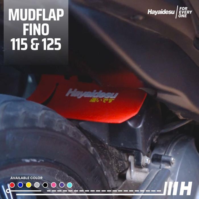 Hayaidesu MudFlap Yamaha FINO FI 115 / 125 Aksesoris Variasi Penahan Lumpur - Premium Quality
