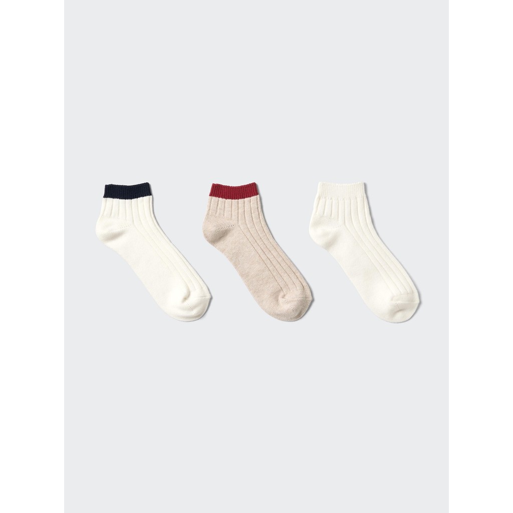 Uniqlo Kaos Kaki Pendek 3P Rib