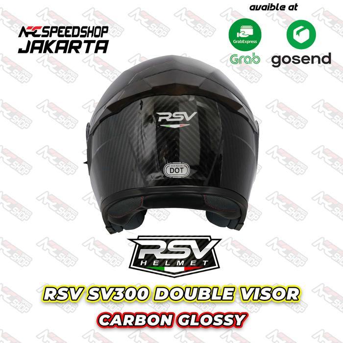RSV SV300 CARBON GLOSSY DOUBLE VISOR