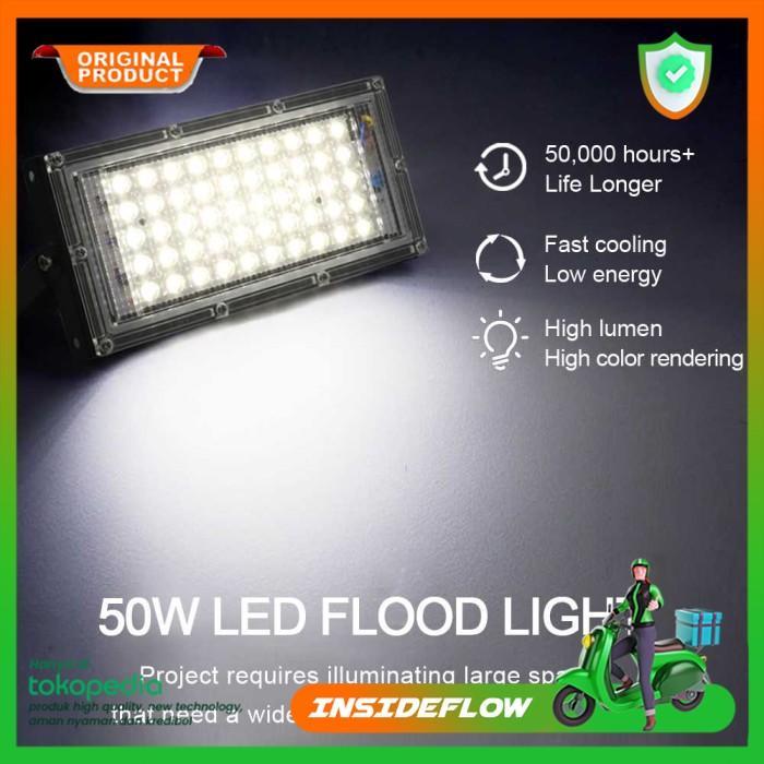 Sale Lampu Taman Lapangan Voli Badminton 50 Watt Flood Light 4500 Lumens