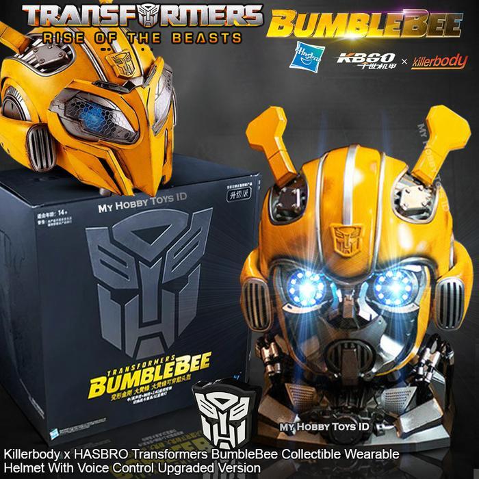 SALE ORI HASBRO HOT TOYS ACTION FIGURE TRANSFORMERS KEPALA ROBOT BUMBLEBEE HELMET VOICE & REMOTE