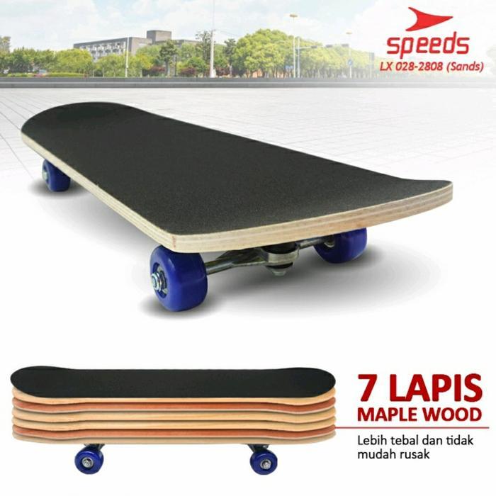 Promo Skateboard Fullset Dewasa Besar Alas Pasir Kayu Skate Board 2808 Sand Original