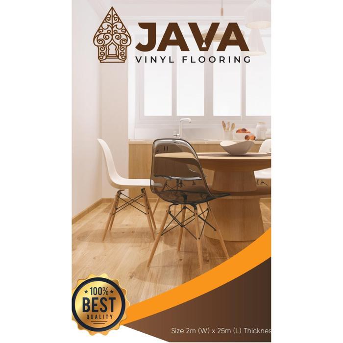 VINYL ROLL JAVA / TEBAL 1MM / VINYL LANTAI ROLL / LANTAI MINIMALIS / PERMETER CAFE LEM