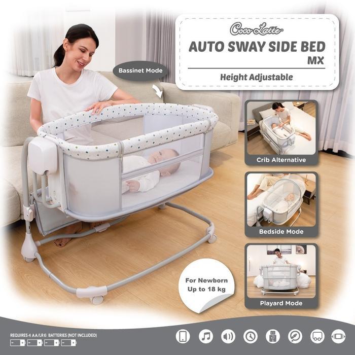 Cocolatte Auto Sway Swing Sidebed Mx / Box Tidur Bayi Ayun Elektrik