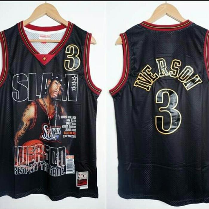Jersey Slam X Sixers Iverson Print & Bordir