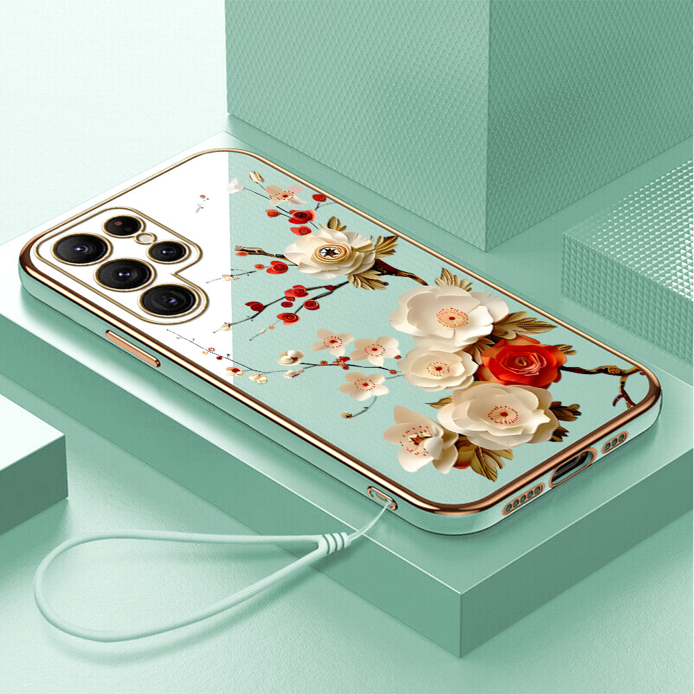 Casing Hp Untuk For Compitable With Samsung Galaxy S22 Ultra 5G Case Kesing Protect Phone A6-2179 DD