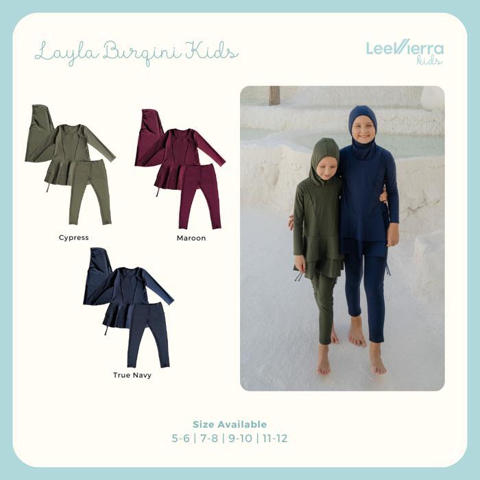 Lee Vierra Layla Burqini Kids, Baju Renang Muslim Anak