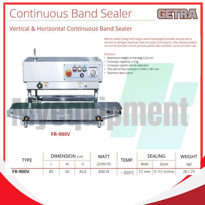 FR-900V CONTINUOUS BAND SEALER SEALER PRODUK TERUS MENERUS GETRA FR-900V