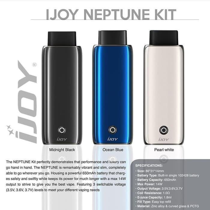 IJOY NEPTUNE POD KIT 650MAH AUTHENTIC 100% SALE PRICE