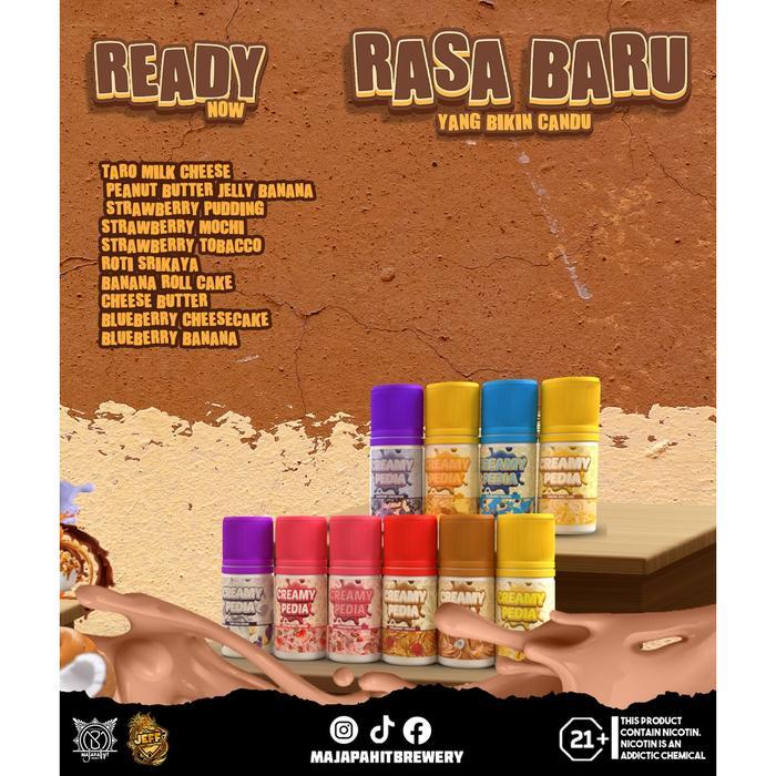 CREAMYPEDIA V2 30ML 15MG BY MAJAPAHIT BREWERY x JEFF DISTRIBUTION CREAMY PEDIA