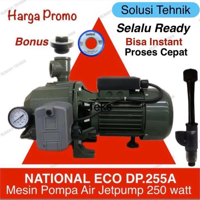 Pompa air Jet Pump National Eco Dp 255 pompa sumur dalam ITALY SNI