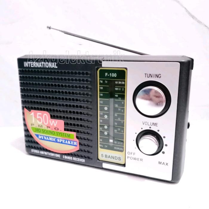 Radio International F-100 Radio Portabel Jadul