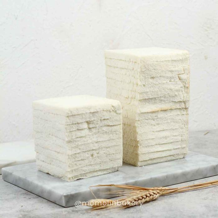 87ekcr- Momolin Bakery Tawar Kupas Jumbo - Roti Sarapan - Roti Tawar Lembut Murah Besar -