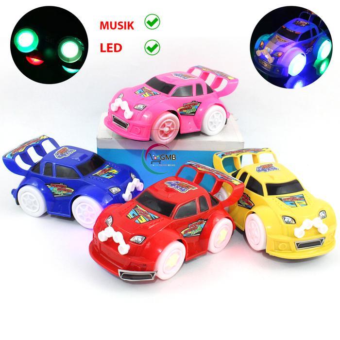 MAINAN MOBIL ANAK LAKI-LAKI BISA MENYALA LAMPU DAN MUSIK BUMP AND GO MOBIL POWER SPEED BP08