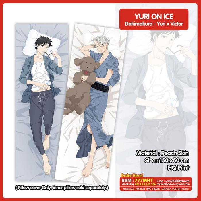 Sarung Bantal Anime Dakimakura Yuri On Ice : Yuri X Victor