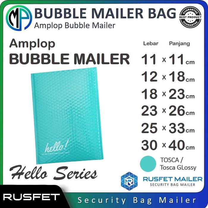 Amplop Plastik Bubble Buble Mailer Rusfet Tosca Premium Harga Satuan Murah