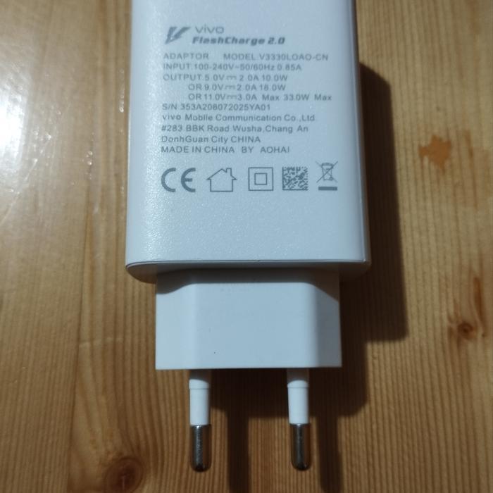 ADAPTOR KEPALA CHARGER VIVO 33W FAST CHARGING ADAPTOR VIVO 33W