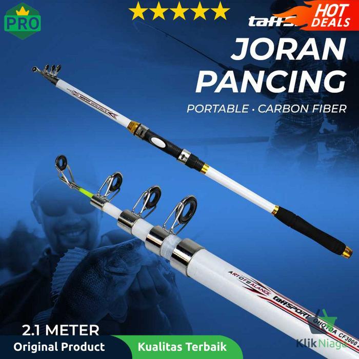 Tongkat Joran Pancing Antena Portable Carbon Fiber - Ghotda Cf3000 Ori -Gratisongkir