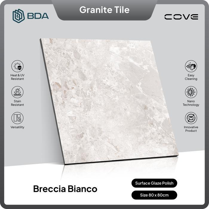 BDA Granite Tile Granit 80x80 Keramik 80x80 Keramik Lantai 80x80 Keramik Dinding Breccia Bianco