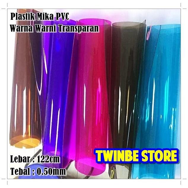 Plastik Mika Lentur Warna Warni Pvc Flexible Tebal 0.50Mm Lebar 122Cm