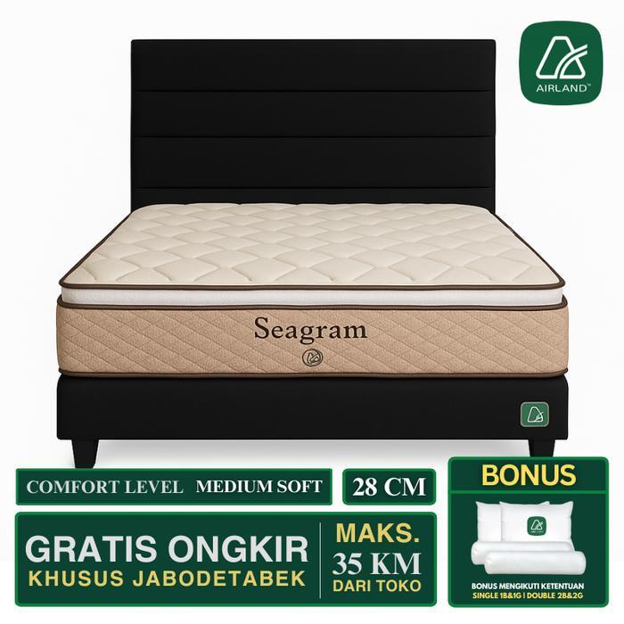 Fullset Airland Seagram Memory Foam Kasur Springbed 2025 New Edition