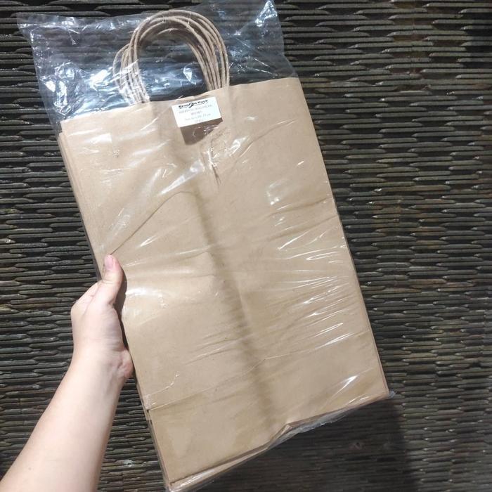 Shopping Bag 42 X 30 X 17 Cm - Paper Bag - Kantong Kertas - 12 Pcs