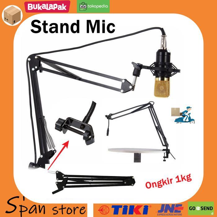 HOT PROMO Stand Mic / Mic Stand untuk tempat Mic Condensor rekaman dll