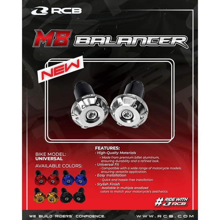 Balencer Jalu Stang Slim Bandul Stang Universal Rcb M8 Nmax Aerox Pcx Lexi Vario Dll