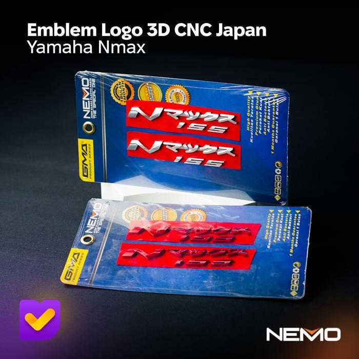 Sticker / Emblem 3D Cnc Japan Untuk Yamaha Nmax