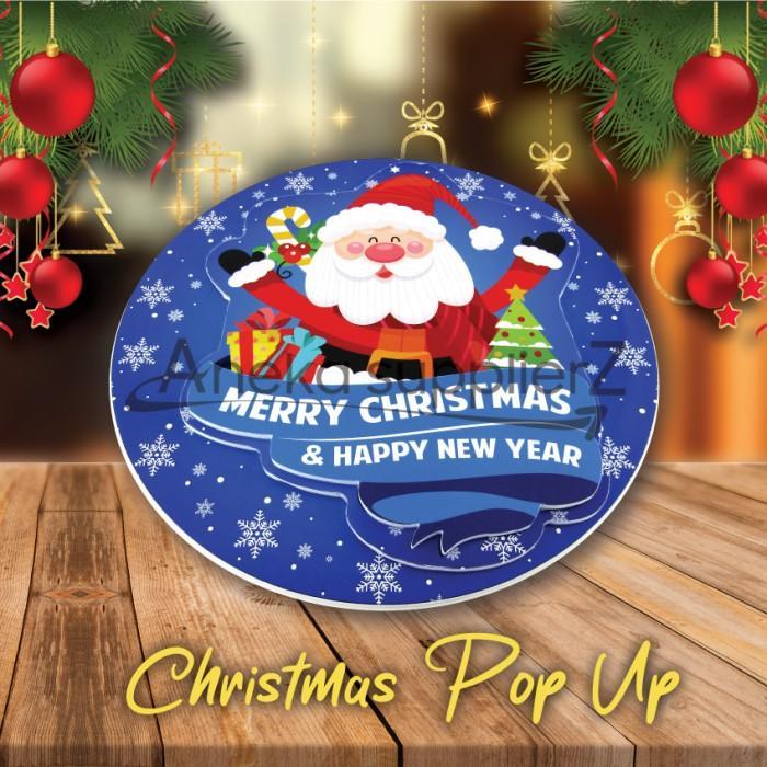 Hiasan Natal - Aksesoris Natal - Hiasan Pintu Christmas - Biru-HPB1