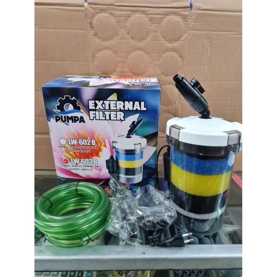 Sunsun Pompa Lw 603B/Lw603B External/Eksternal Filter/Canister 6 Watt