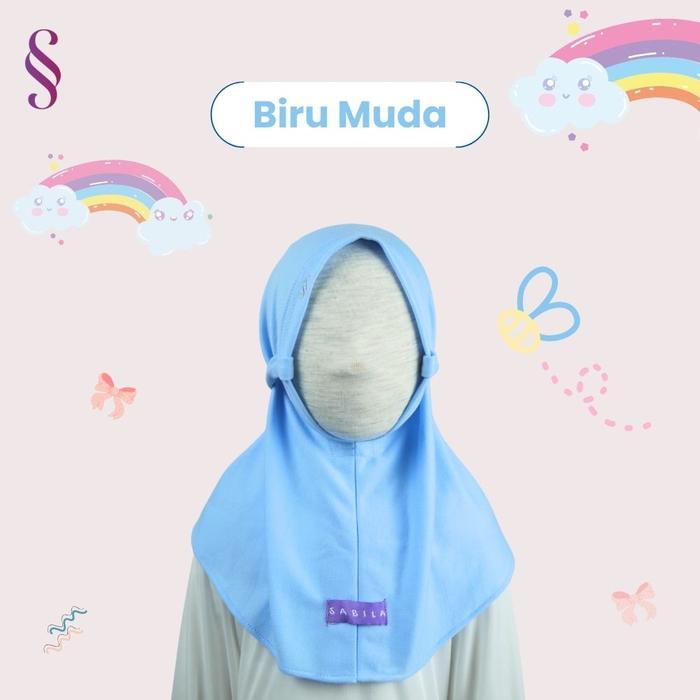 ASLI KANZATA Kerudung Hijab Instan Anak Permepuan Bayi Baru Lahir Bahan Kaos Premium muslim sekolah
