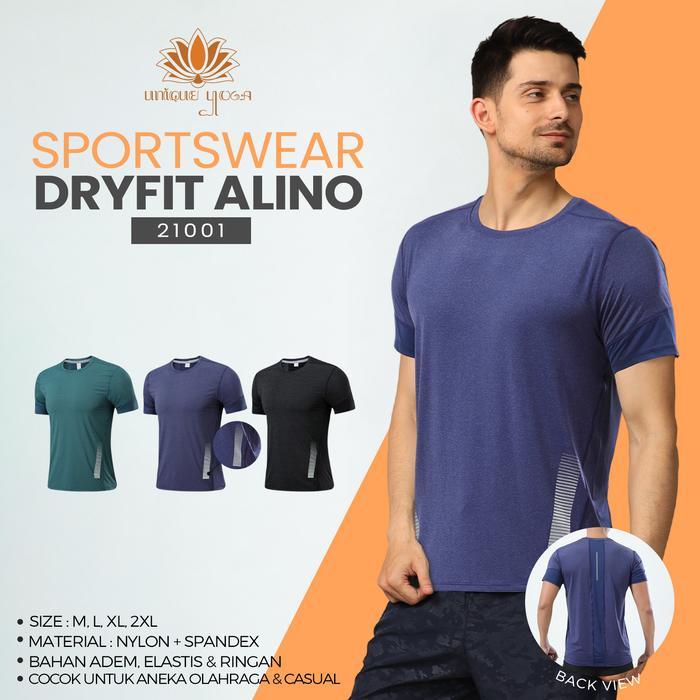 Kaos Olahraga Yoga Pria Dryfit / Baju Senam Gym Olahraga Pria Termurah #Gratisongkir