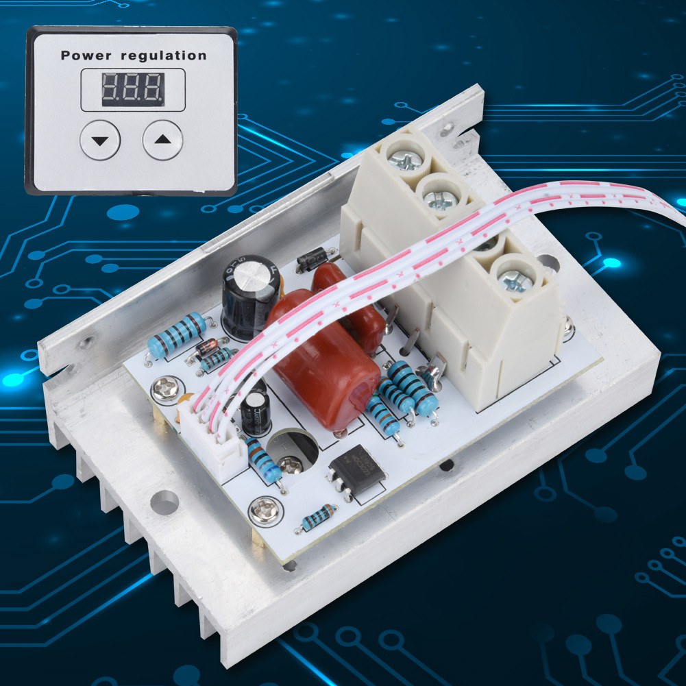 Dimmer Voltage Regulator 10000W Scr Digital Voltage Regulator Speed Control Dimmer Thermostat Ac