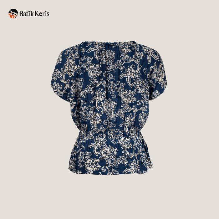 Batik Keris Blouse Wanita Lengan Pendek Motif Sulur Asri