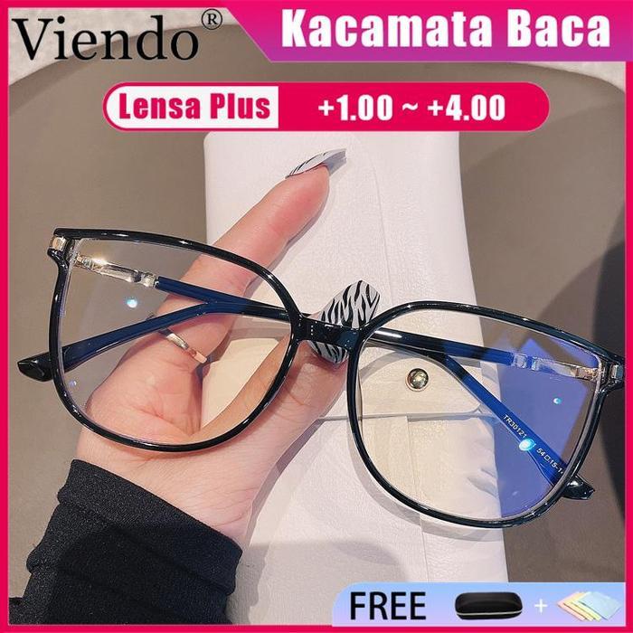 ORIGINAL Viendo Fr Kacamata Baca Plus Anti Radiasi Blueray Wanita Pria Cowok Terbaru Korea Fashion